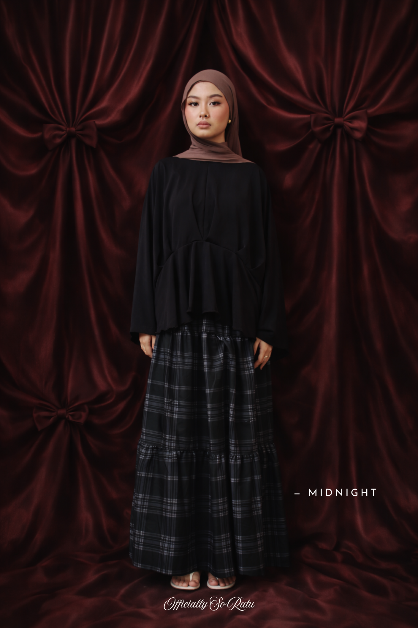 The Naomi Coord - Soft Top paired with unique skirt