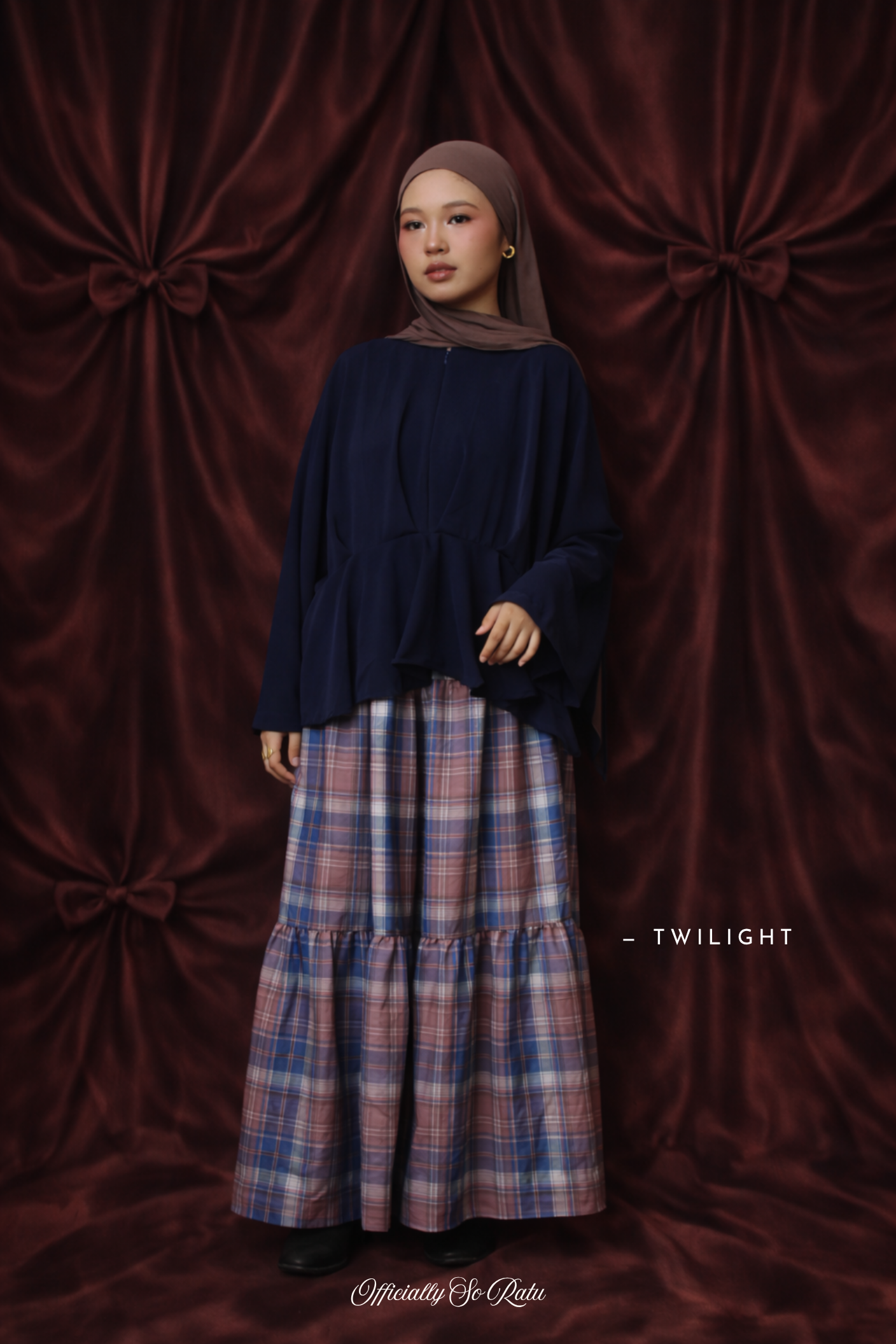 The Naomi Coord - Soft Top paired with unique skirt